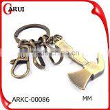 Creative Gift Tool Keyring Factory Custom Engraved Metal Axe Keychain thumbnail-1