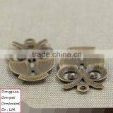 Wholesale Hollow Out Diy Jewelry Large Zinc Alloy Owl Pendant thumbnail-4