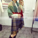 New Style Soft Warm Striped Fashion Winter Ladies Cashmere Pashmina thumbnail-5