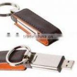 China supplier of 16gb black leather usb flash drive with logo