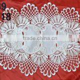 Cheap 100% Cotton Fabric Handwork Oval Lace Tablecloth