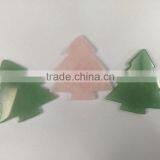 Natural Loose Gemstone Carved Christmas Tree Pendants For Christmas Gift thumbnail-6
