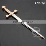 Sword Shape Customized Souvenirs Zinc Alloy Silver Color Metal Sword Letter Opener thumbnail-5