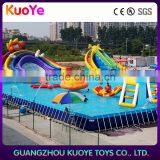 Frame Pool Outdoor Inflatable Swim Pool,intex Adult Swimming Pool,Summer Rectangular PVC Above Big Metal Frame Pools thumbnail-1