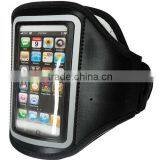 Wholesale Custom Sport Armbag for Running /sport Gym Armband With Reflective Border /black Color