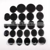 25pcs Black Hot Massage Stones Set Heating Massage Bed