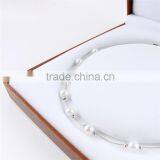 Handmade Square Leather Jewelry Box Pearl Necklace Box thumbnail-5