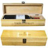 Pinewood Wine Box With Antique Brass Lock thumbnail-1
