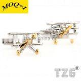 Fashion Stainless Steel Plane Cufflink thumbnail-1