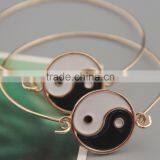 Diagrams Taijitu Yingyang Wire Simple Bangle Bracelet thumbnail-3