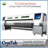 3.2m Indoor Outdoor Adverting Printer 12 Pcs Spt 1020 Printhead From CrysTek