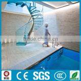 Indoor Commerical Tempered Glass Curved Staircase Design thumbnail-2