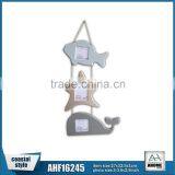 Popular Beach Theme Decorative Wall Hanging Picture Frame Star Shape And Whale Shape 3-Pic Hanging Frame