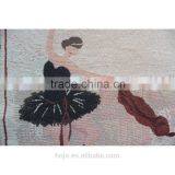 High Quality Dance Girl With Ballet Shoe Cotton Fabric Linnen Fabric Party Cushion Cover Table Cloth Jacquard Fabric thumbnail-2