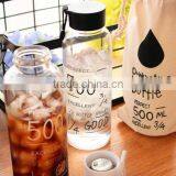 BPA Free Wholesale Summer Water Bottle Glass thumbnail-5