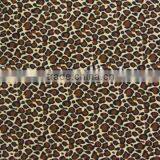 Coffee Apricot Polyester Leopard Print Milk Fiber Spandex Digital Print Lycra Silk Fabric thumbnail-6