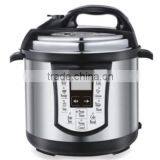 SAA 6L 1000W Basic Cheap 4 Digital Display Stainless Steel Housing Electric 8 Cooking Functions Electric Pressure Cooker thumbnail-1