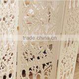 3 Door Chinese Antique Wood Carving Folding Screen thumbnail-3