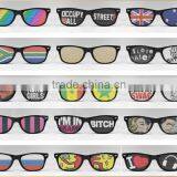 Nightclub Promo Pin Hole Sunglasses With Custom Logo Print thumbnail-3