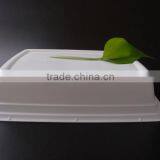 800ml Squarel Packing SuShi Lunch Boxes Disposable Plastic Food Packaging Containers With Lid thumbnail-2