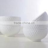 Golf Ball Dimples Pattern Porcelain Bowl thumbnail-1