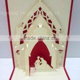 Wedding Church Greeting 3d Handmade Card thumbnail-1
