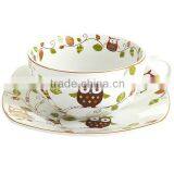 Porcelain cup and saucer