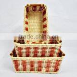 Homeware Handmade Wicker Red Storage Basket