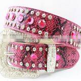 Pink Rhinestone Belts Sale in Western Stores Online thumbnail-3
