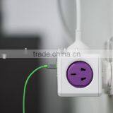 Mini Portable Desktop Power Cube Socket With 2usb 2.1A Top Quality