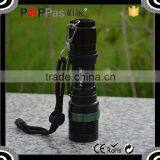 POPPAS T820 Hot Sale XPE Led Adjustable Focus Aluminum Police Security Led Flashlight