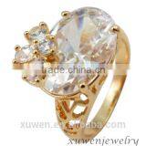 Custom Design 14K Gold Plated 316l Stainless Steel cz Rings Supplier's Choice