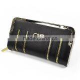 2015 New Fashion Unique Design Ladies Double Zipper pu Handbag thumbnail-3