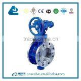 China Manufacturer Flanged Hard Sealing Butterfly Valve With Worm Gear