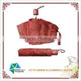 21" 3 Fold Cheap Red Umbrella From China Manufacturer thumbnail-4