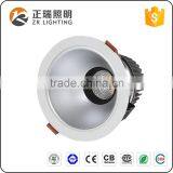 Warm White Color (CCT) and CE RoHS SAA Cer Hotel Project Antiglare 5 Years Warranty Recessed COB LED Ceiling Light
