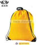 Custom Logo Printed Promotional Polyester gym backpack Drawstring bag for Gym Sports