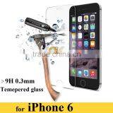 Hot Sale 0.3 mm 9H Hardness 2.5D Premium Tempered Glass Screen Protector for IPhone 6 6S