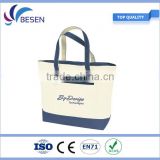 2016 fashion cotton canvas shopping bag,large capacity canvas shopping bag