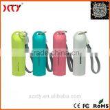 Light Plastic Power Bank 2600mah With 2 in 1 Key Chain Cable