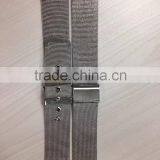 0.4 Line Stainless Steel Mesh Watch Band With Folding Buckle thumbnail-1