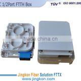 Mini FTTH Termination Box;optic1/2 Cores FTTH Box With SC Adapter