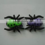 promotional 3D cute animal toy spider eraser