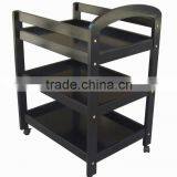 Walnut Baby Change Table WITH Castors