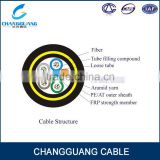 China wholesale OD 10.0 stranded loose tube 24 core Outdoor adss aerial cable