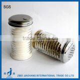 Glass Condiment Dispenser With Metal Hole Caps thumbnail-1