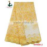 2016 Haniye Wholesale 100% Nylon Indian Embroidered Bridal Tulle Lace Fabric/NYN90