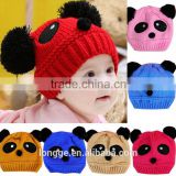 Animal Panda Baby Hats And Caps Kids Boy Girl Crochet Beanie Hats Winter Cap For Children To Keep Warm Hot Sale