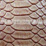 PVC Synthetic Leather With Embossed Snake Grains for Bags thumbnail-5