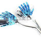 Motorcycle Side Mirror Skull Mirrors Universal Motorcycle Rear Mirror f 8mm 10mm thumbnail-5